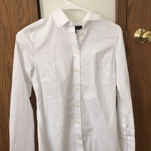 Banana republic white button down